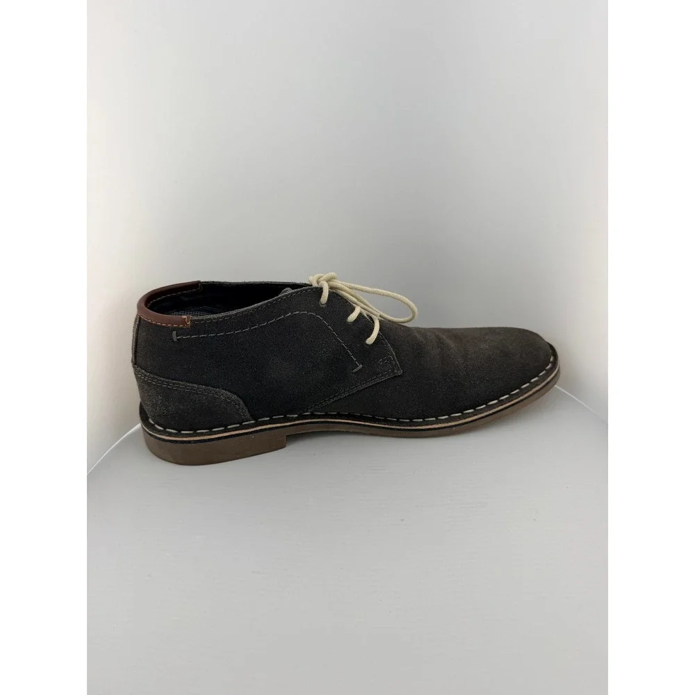 Kenneth Cole Reaction Desert Wind Suede Chukka Boots Charcoal Gray Mens 10.5 M